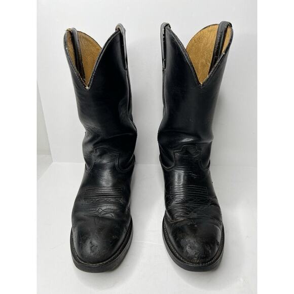 Vintage Durango Men\'s Western Black Leather Cowboy Boots Western Size 7.5 main image 10